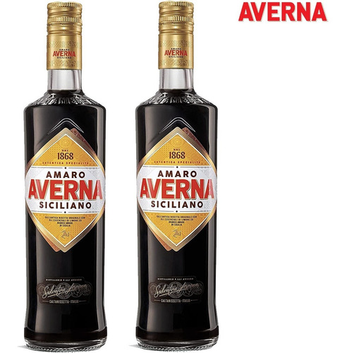 Licor Averna Amaro Siciliano 700ml Pack X2