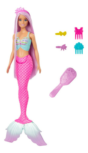 Boneca Barbie Hrr00 Sereia Cabelo Longo Dos Sonhos Mattel