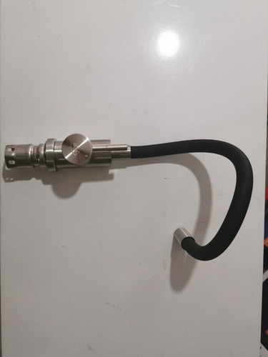 Imagen 2 de 7 de Llave Monomando Mezcladora Fregadero Super Flexible Negro