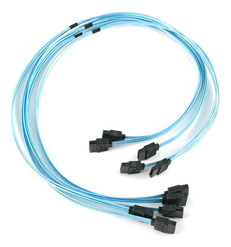 5 Pieza Ultra Delgado 19.5  50 Cm Recto Cable Sata