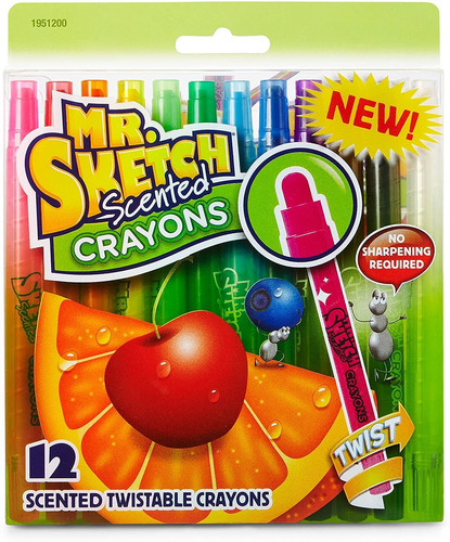 Mr. Sketch 1951200 Crayones Giratorios Perfumados, Surtido..