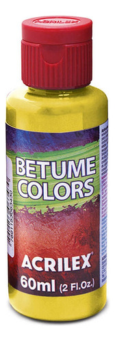 Betume Colors Acrilex 60ml Cor Dourado Solar