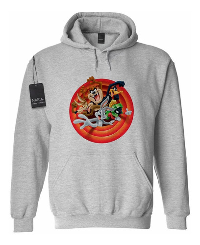 Buzo Canguro Niño Looney Tunes Dibujo Art  Logo - Pslt8