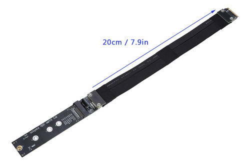 Cabo De Extensão Pci-e 3.0 X4 De 20 Cm M.2 Nvme Ssd Solid St