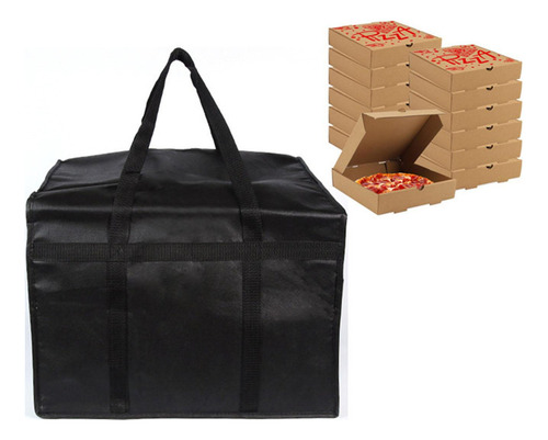 A Bolsa Develivey Aislada For Pizza Y Alimentos, Asa De