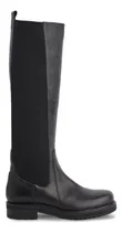 Comprar Bota Cuero Mujer Caña Alta Guido Elástico Cómoda Suela Goma