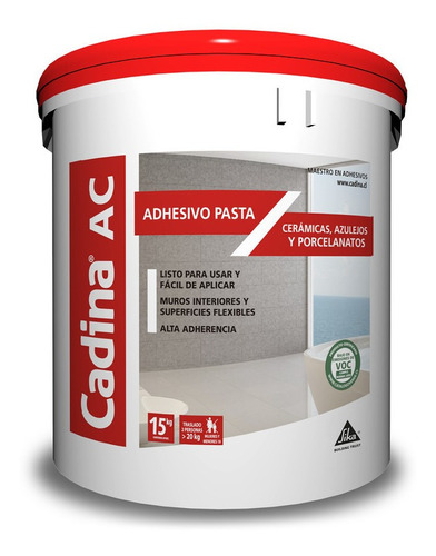 Imagen 1 de 5 de Cadina Adhesivo Pasta Ac (ti 15kg)