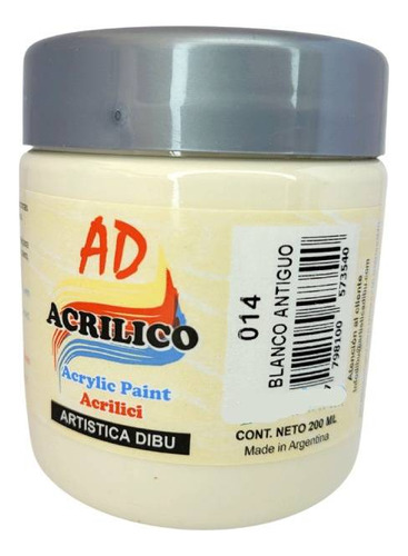 Pintura Acrilica Ad 200 Ml. Serviciopapelero