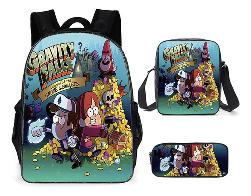 Mochila Estampada Spot Grotesque Small Town Gravity Falls