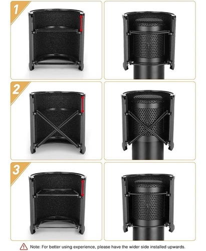 Filtro Antipop Elefir Para Microfono Condenser Dinamico Vivo