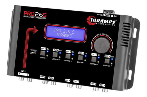 Processador Taramps Pro 2.6s 2 In 6 Out Digital Crossover
