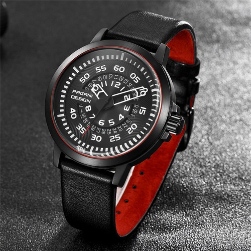 Relógio Pulseira De Couro Pagani Design Pd- 2766 Mov. Japão