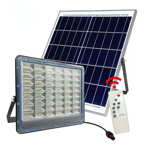 Foco Led 200w Con Panel Solar + Control Remoto