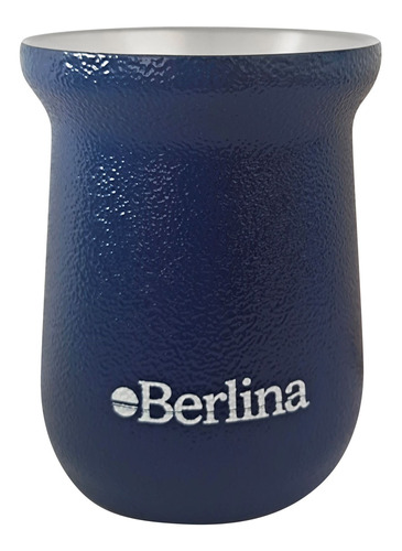 Mate Alto 260ml Berlina Azul, Doble Pared De Acero Inoxidabl