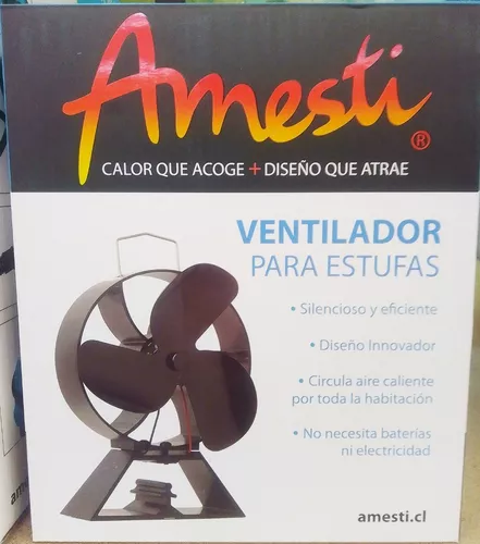 Ventilador Estufa Leña Amesti Sin Electricidad Envio Gratis