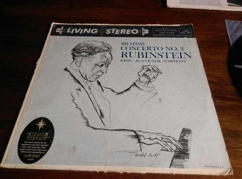 Vinilo Brahms -concerto No 2.   Ljp