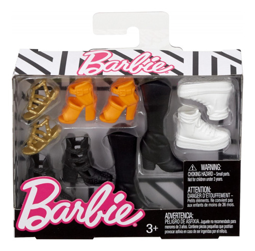 Barbie Accesorios Original & Petite Doll Shoe Pack, 36 Mese.