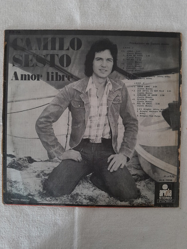 Disco Vinilo Camilo Sesto Amor Libre Edición 1975 (Usado)