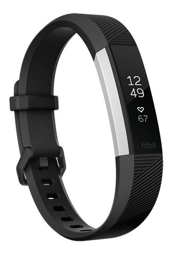 Relógio de frequência cardíaca Fitbit Alta Hr Fitness Smartwatch, cor preta