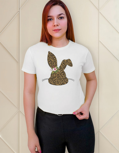 Polera Conejo De Pascuas Orejas 2023 Compartir Familiar C788