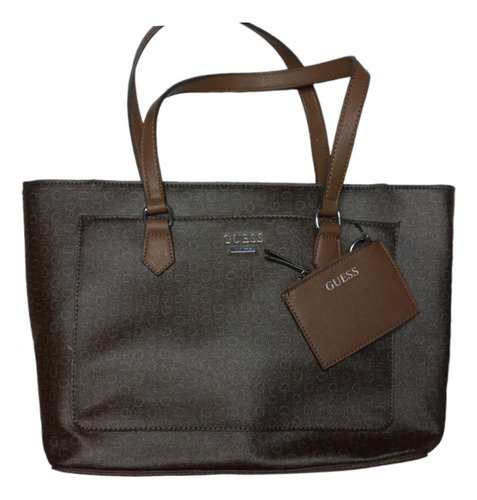 Totebag Guess Café Oscuro 100% Original Café Claro