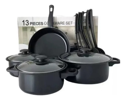 Set Juego De Ollas 13 Pieza Cocina Antiadherente