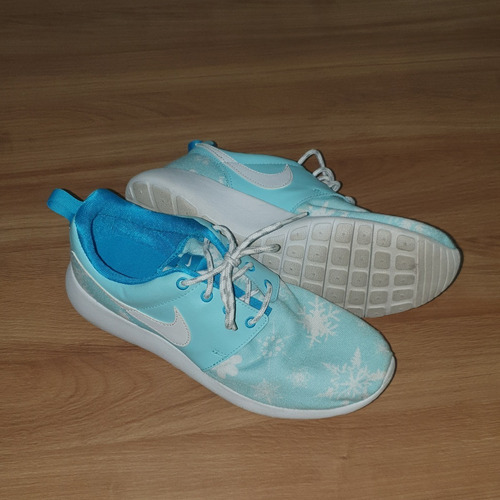 Tenis Nike Roshe One Print (gs) Azul Claro Frozen 37