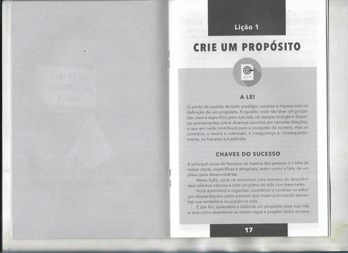 As 16 Leis Do Sucesso N° 1 - Propósito De Vida ( Ed. Faro-2019-36 Pgs Livreto Auto Ajuda ) Napoleon Hill / Jacob Petry (Usado)