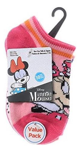 Minnie Mouse Calcetines Invisibles Para Niñas, Rubor (paquet