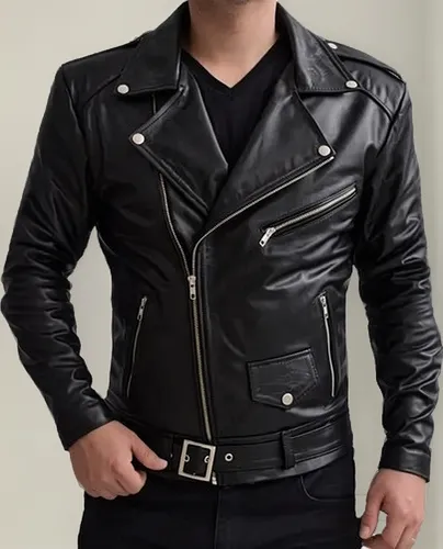 comprar Campera De Cuero Rockera. 100% Cuero Autentico