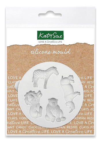 Molde De Silicona Miniatura Animales Salvajes Para Pasteles