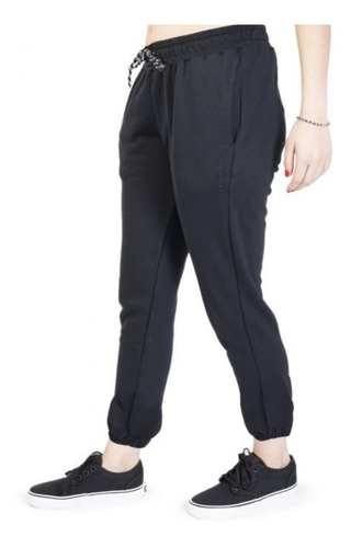 Pantalon Jogging De Mujer Converse Back Can Negro Original