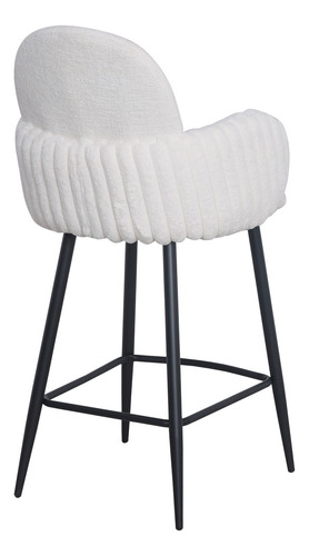 Set 2 Banco Para Barra Desayunadora Para Cocina Taburete Bar Laqueado Blanco