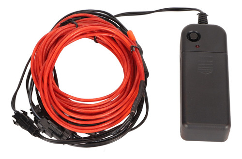 El Cable Para Luces De Neón, Rojo, Suave, Flexible Y Brillan
