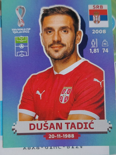 Lamina Album Mundial Qatar 2022 / Dusan Tadic / Serbia 19