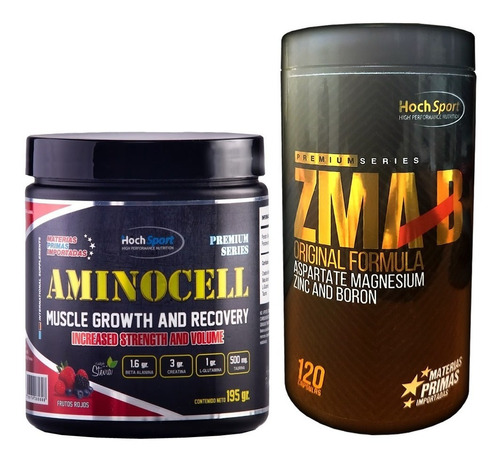 Zma Hoch Sport + Amino Cell Con Glutamina Creatina Alanina