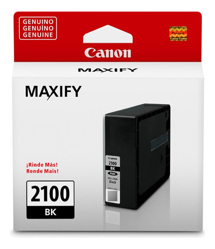 Cartucho De Tinta Canon Maxify Pgi 2100 29,1ml Preto
