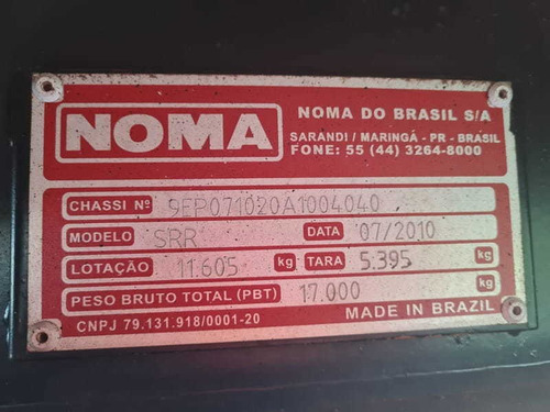 Imagem 14 de 15 de Bitrem Graneleiro Noma Ano 2010 Rodado Disco 7.10 X 1,80 Mts