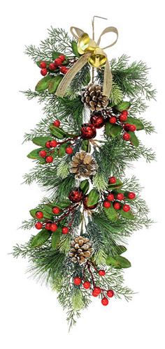 Guirnalda De Navidad Artificial En Forma De Lágrima, Corona