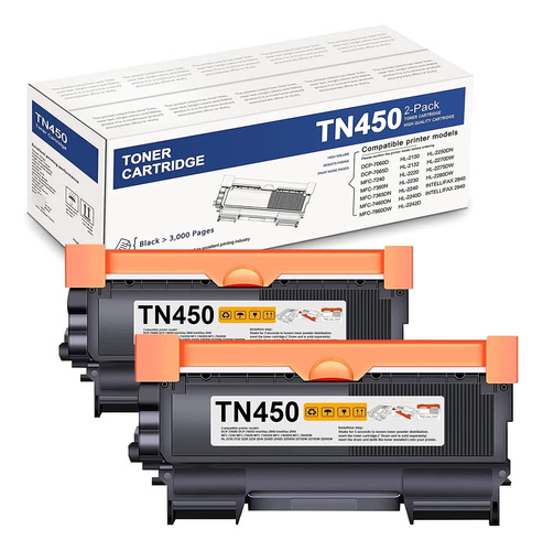 Digitoner - Cartucho De Tóner Compatible Tn450 Y Dr420 Par.