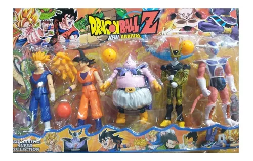 Kit Boneco Dragon Ball Z Action figure Goku, Bills, Majin boo