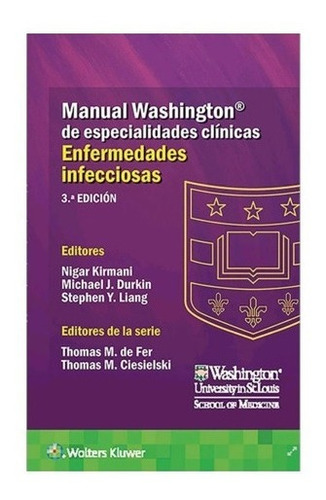 Libro Manual Washington De Enfermedades Infecciosas, 3ed