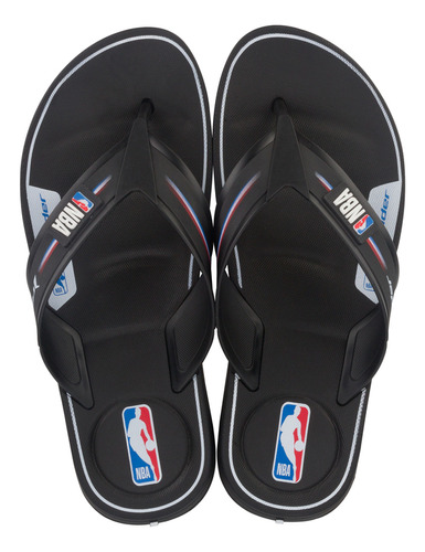 Sandalia Hombre Negro Nba Thong Rider