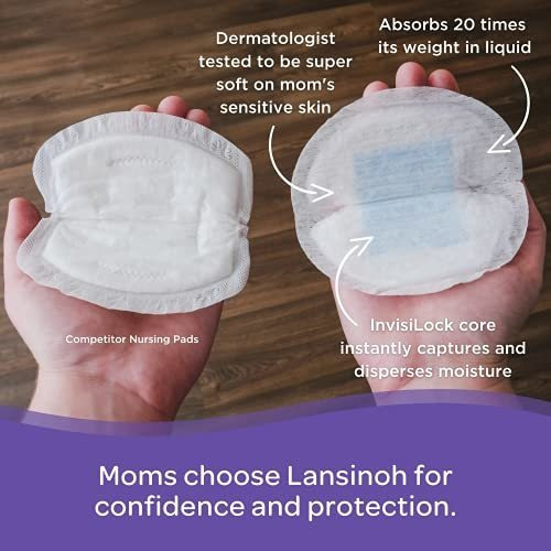 Protectores De Lactancia Absorbentes Desechables 200 Pzas Blanco