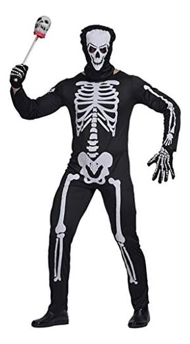 Fantastcostumes Disfraz De Esqueleto Para Hombre, Disfraz De