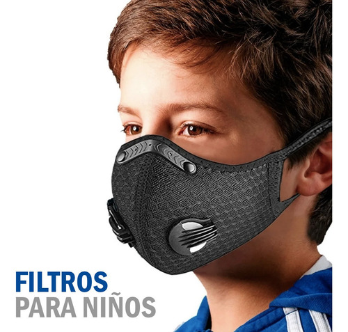 Imagen 8 de 10 de Filtro Repuesto Cubrebocas Deportivo Para Niños 10 Piezas
