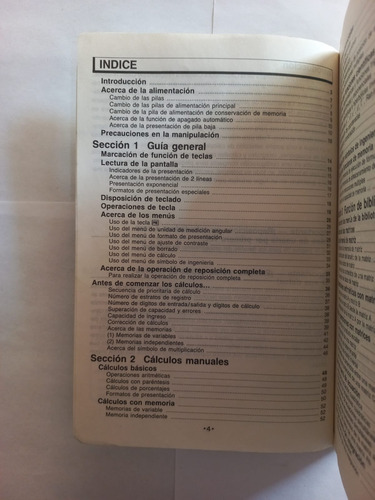 Manual De Usuario - Calculadora Científica Fx-5500l (Usado)