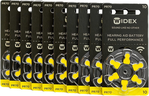 Widex Para Auxiliares Auditivos 1,4 V T10 10 Pack 6 Pila C/u