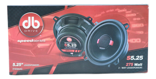 Bocinas Db Drive S5.25 Speed Series 275w Máx 5.25 55w Rms