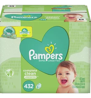 Pampers Complete Clean Unscented Baby Wipes